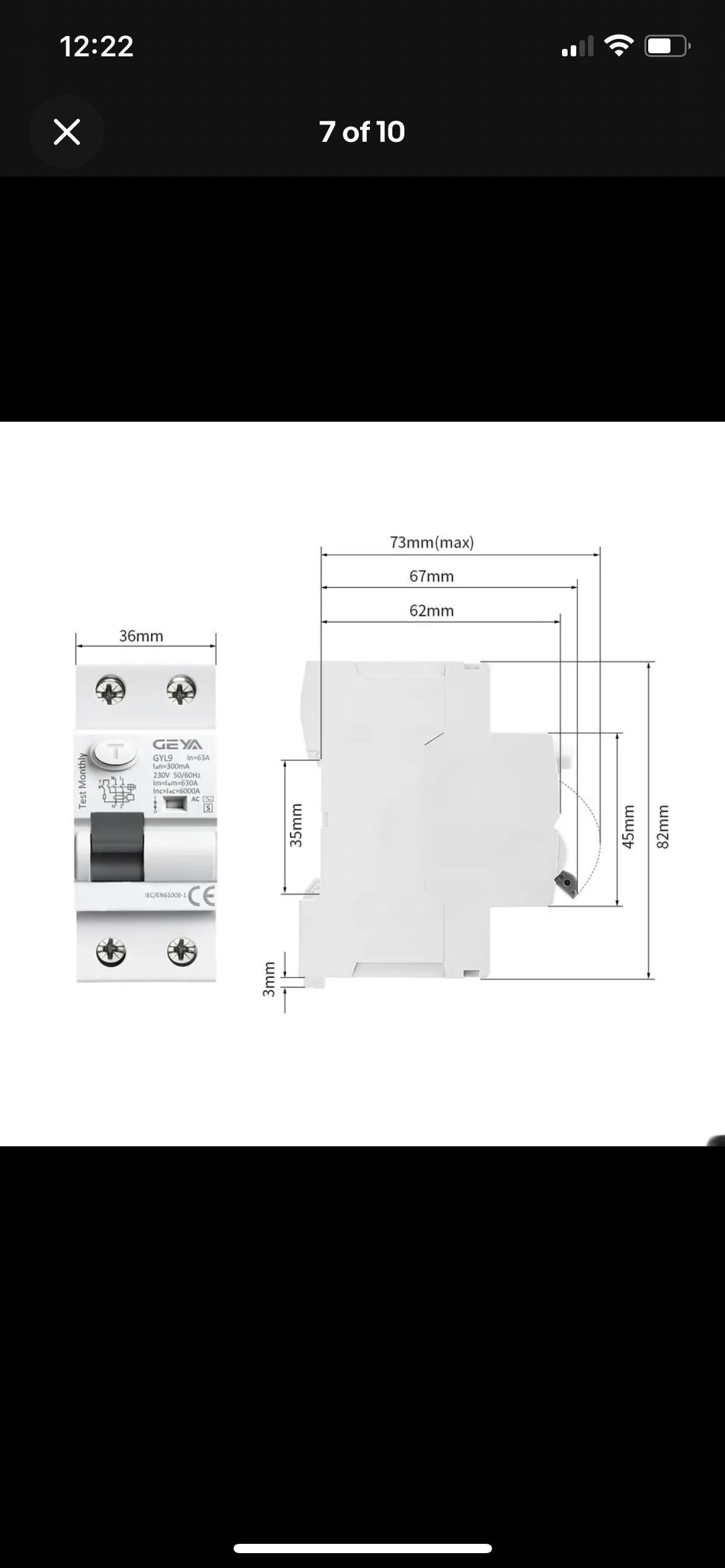 Circuit Breaker 2Pole 25Amp 30mA AC-Type RCCB