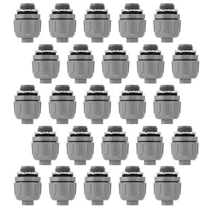 1/2 in. Straight Liquid Tight Non Metallic Conduit Fitting Connectors (100Pack)