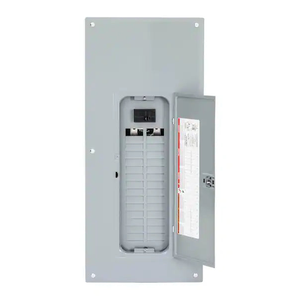 Homeline 100 Amp 30-Space 60-Circuit Indoor Main Breaker Plug-On Neutral Load Center with Cover