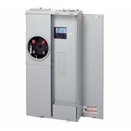 150 Amp Standard Meter Center, Ring Style, 4 Jaws, 1-Phase, 120/240V, 22 kAIC, 8 Distribution, Main Breaker Included