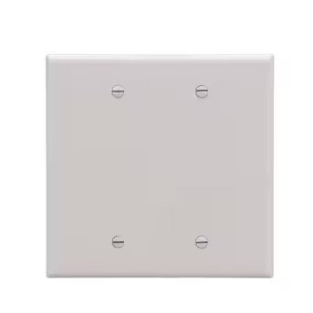 2-Gang Blank Wall Plate