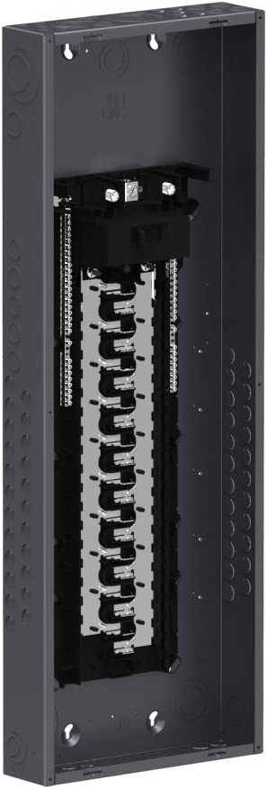 Square D - HOM4080M200PC 200 Amp 40-Space 80-Circuit Indoor Main Breaker Load Center, Gray