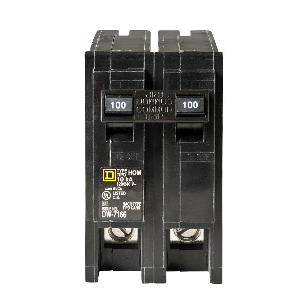 HOM2100CP Homeline 100-Amp Double-Pole Circuit Breaker