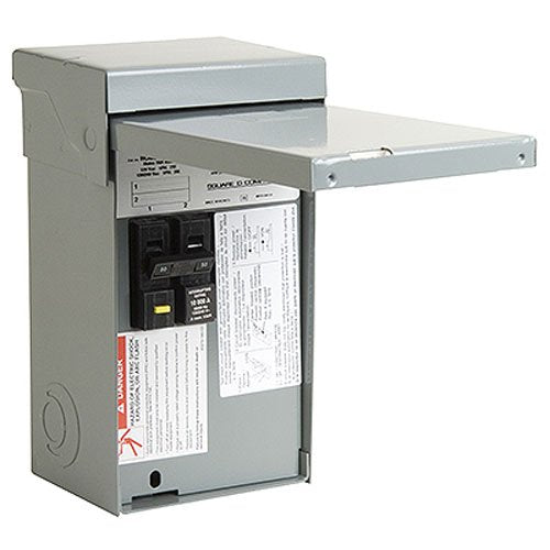 Square D - HOME250SPA Homeline Spa Panel, Load Center With 50-Amp Enclosed Main Breaker, 2-Pole, Ground Fault Interrupt