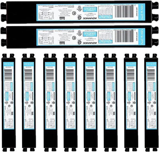 ICN2P32N, 120-277V, 50-60Hz Input Frequency, Solid Wire Type, Instant Start Centium Electronic Fluorescent Ballast for 2 F32T8 Lamp Type, Indoor/Outdoor Use with Automatic Restart Ballast Box, 10 Pack