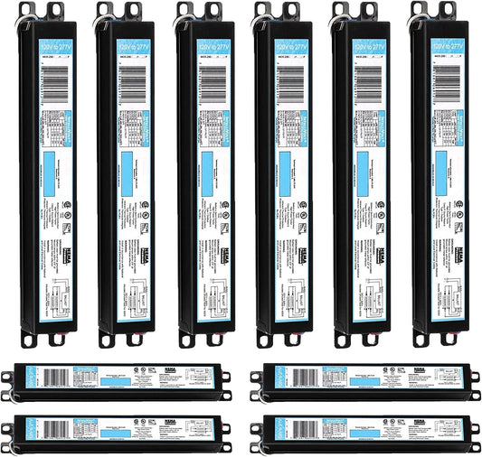 ICN4P32N, 120-277V, 50-60Hz Input Frequency, Solid Wire Type, Instant Start Centium Electronic Fluorescent Ballast for 4 F32T8 Lamp Type, Indoor/Outdoor Use with Automatic Restart Ballast Box, 10 Pack