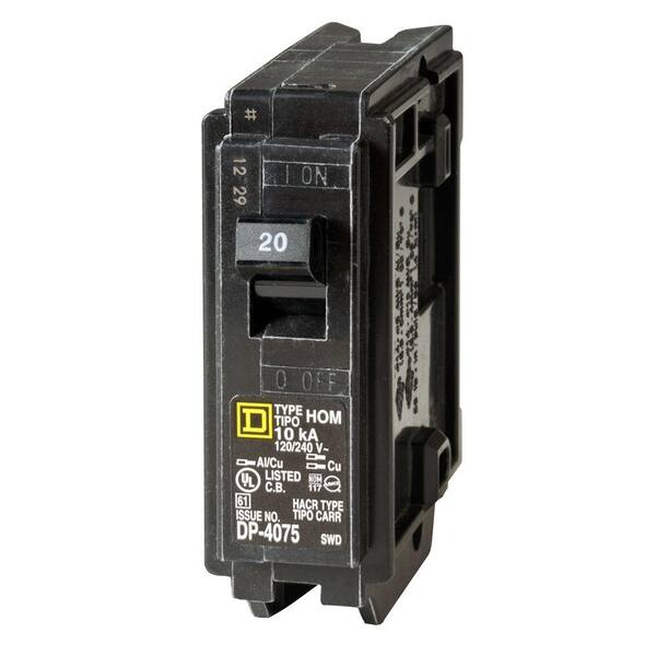 HOM120CP Homeline 20-Amp Single-Pole Circuit Breaker