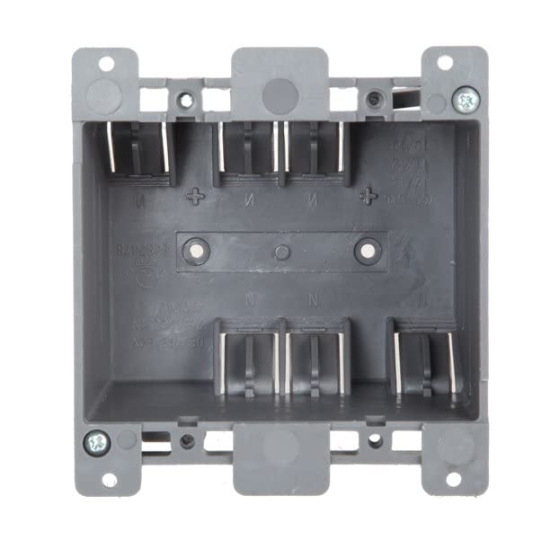 2-Gang PVC Old Work Electrical Outlet Box (12-Pack) | 25 cu. in