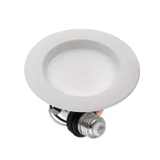 6 in. White Integrated LED Recessed Downlight Trim