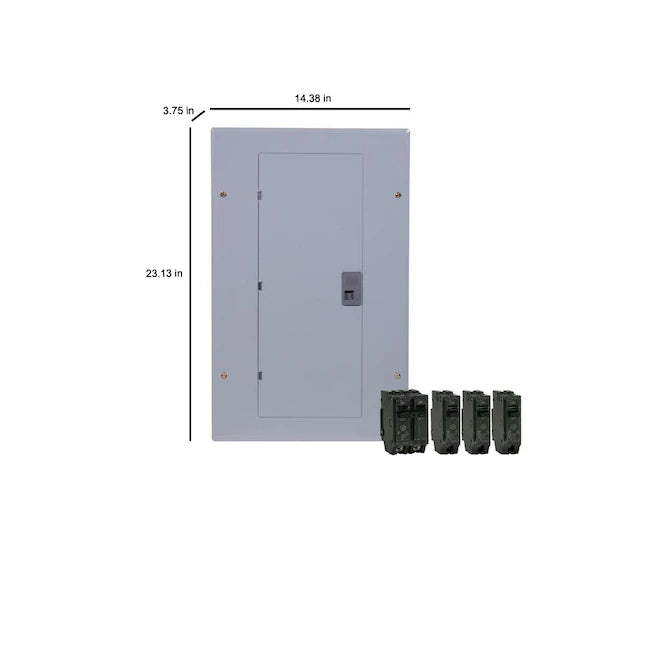 GE 100 Amp 20-Space 20-Circuit Main Breaker Indoor Load Center Contractor Kit