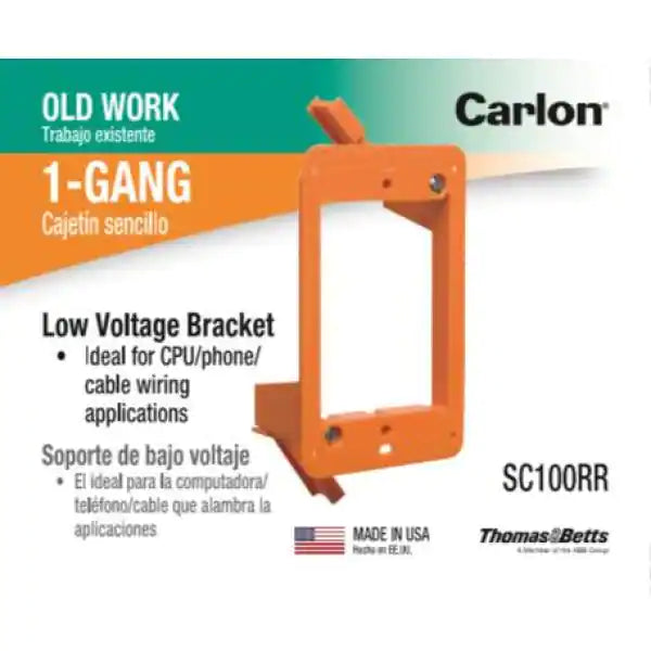 1-Gang Non-Metallic Low-Voltage Old Work Bracket (6pack)