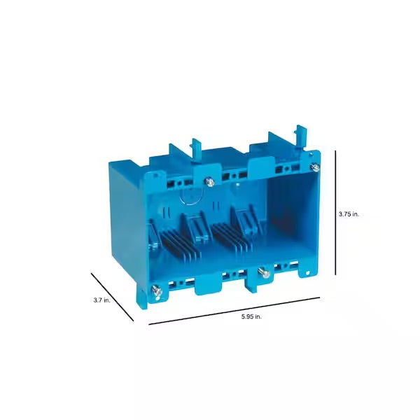 3-Gang 55 cu. in. Old Work PVC Electrical Box