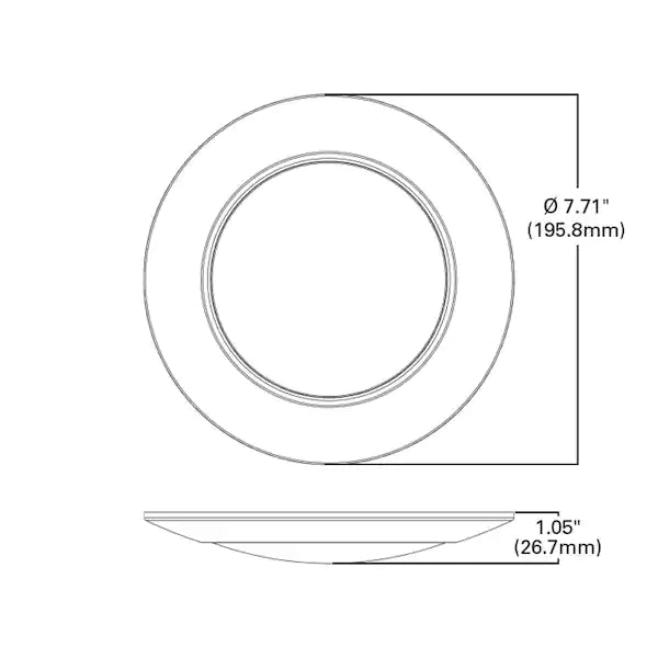 HLC 6 in. CCT Integrated LED Recessed Light Trim (3-Pack)